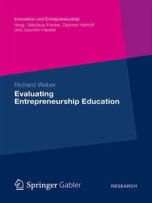cover image of Evaluating Entrepreneurship Education